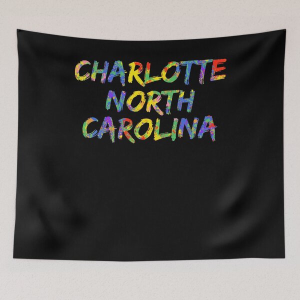 Item preview, Charlotte North Carolina Gift Bright Colors Colorful Rainbow Paint Spash Design designed and sold by TNDesignStudio.
