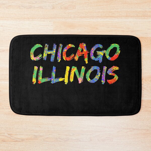 Item preview, Chicago Illinois Gift Bright Colors Colorful Rainbow Paint Spash Design designed and sold by TNDesignStudio.