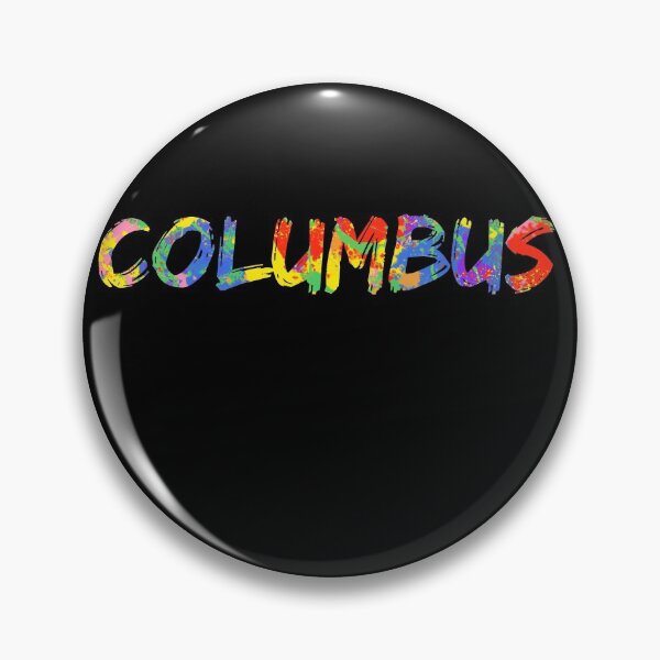 Item preview, Columbus Gift Bright Colors Ohio Colorful Rainbow Paint Spash Design designed and sold by TNDesignStudio.