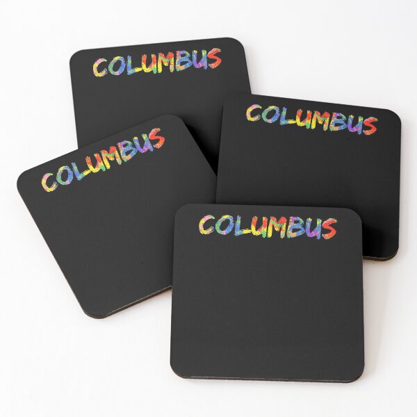 Item preview, Columbus Gift Bright Colors Ohio Colorful Rainbow Paint Spash Design designed and sold by TNDesignStudio.