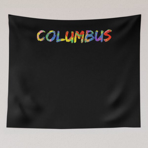 Item preview, Columbus Gift Bright Colors Ohio Colorful Rainbow Paint Spash Design designed and sold by TNDesignStudio.