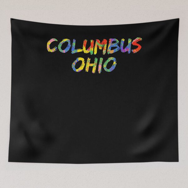 Item preview, Columbus Ohio Gift Bright Colors Ohio Colorful Rainbow Paint Spash Design designed and sold by TNDesignStudio.