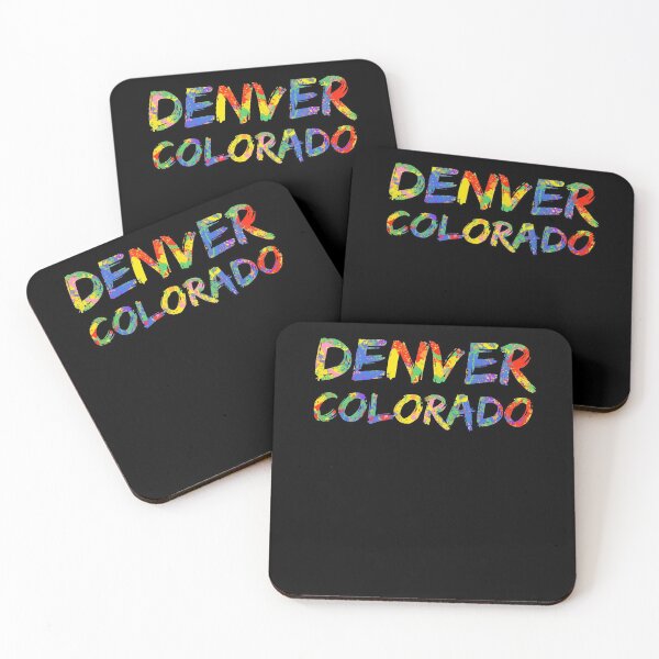 Item preview, Denver Colorado Gift Bright Colors Colorful Rainbow Paint Spash Design designed and sold by TNDesignStudio.