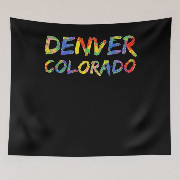 Item preview, Denver Colorado Gift Bright Colors Colorful Rainbow Paint Spash Design designed and sold by TNDesignStudio.