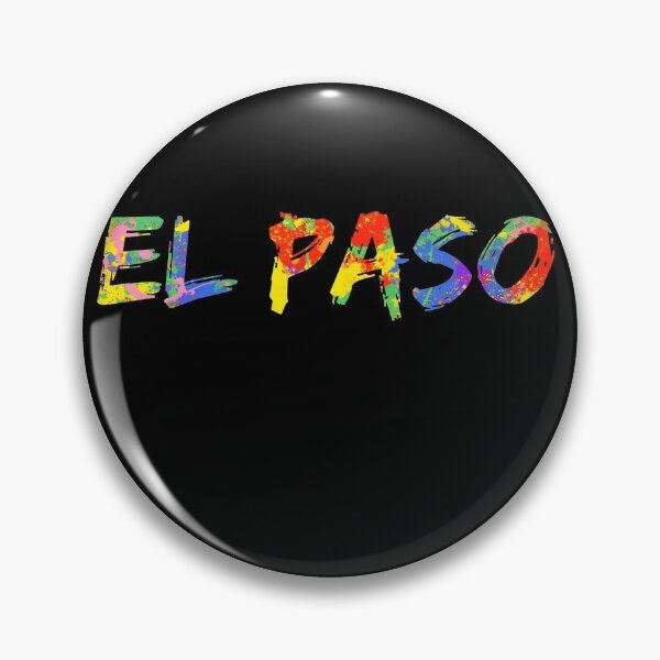 Item preview, El Paso Gift Bright Colors Texas Colorful Rainbow Paint Spash Design designed and sold by TNDesignStudio.