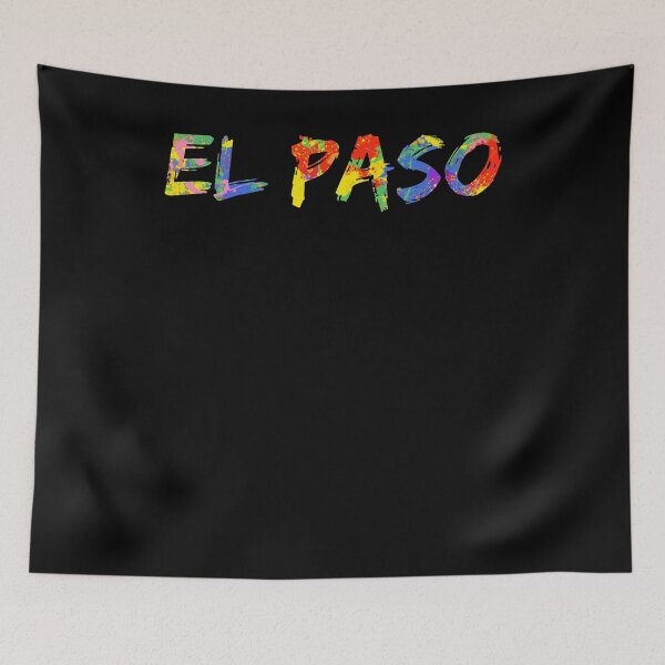Item preview, El Paso Gift Bright Colors Texas Colorful Rainbow Paint Spash Design designed and sold by TNDesignStudio.