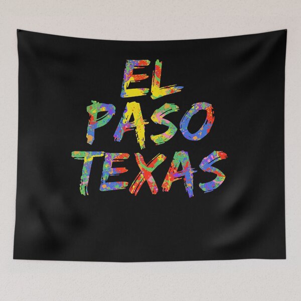 Item preview, El Paso Texas Gift Bright Colors Colorful Rainbow Paint Spash Design designed and sold by TNDesignStudio.