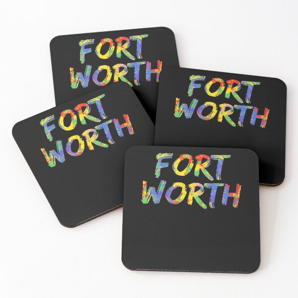 Item preview, Fort Worth Gift Bright Colors Texas Colorful Rainbow Paint Spash Design designed and sold by TNDesignStudio.