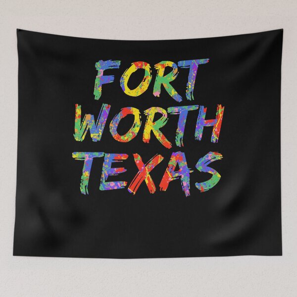 Item preview, Fort Worth Texas Gift Bright Colors Colorful Rainbow Paint Spash Design designed and sold by TNDesignStudio.