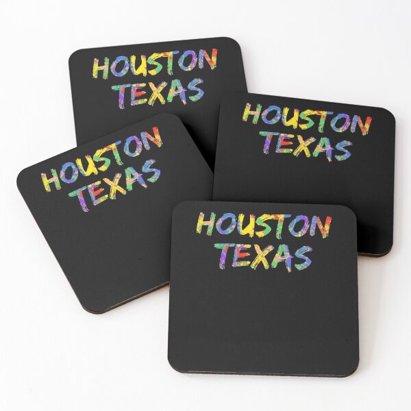 Item preview, Houston Texas Gift Bright Colors Colorful Rainbow Paint Spash Design designed and sold by TNDesignStudio.