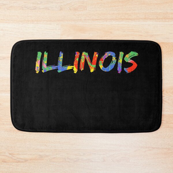 Item preview, Illinois Gift Bright Colors Colorful Rainbow Paint Spash Design designed and sold by TNDesignStudio.