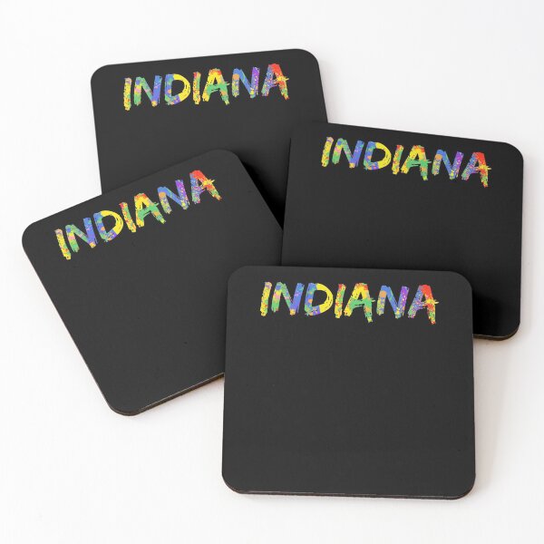 Item preview, Indiana Gift Bright Colors Colorful Rainbow Paint Spash Design designed and sold by TNDesignStudio.