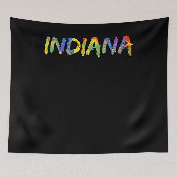 Item preview, Indiana Gift Bright Colors Colorful Rainbow Paint Spash Design designed and sold by TNDesignStudio.