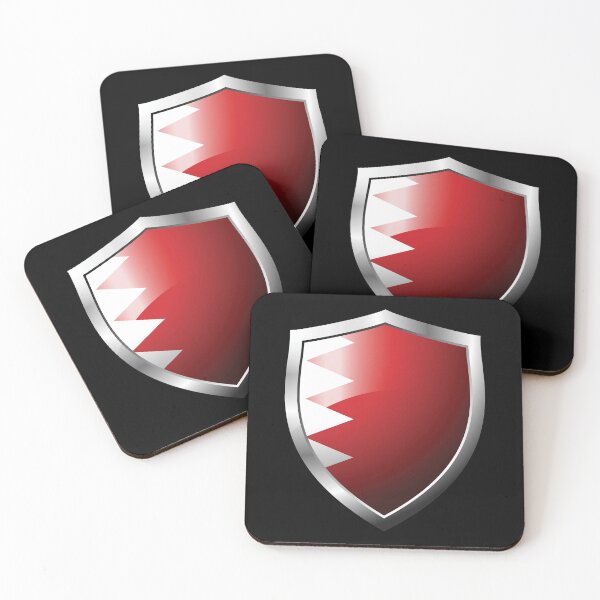 Item preview, Strong Bahrain Flag Shield Country designed and sold by HelloFromAja.