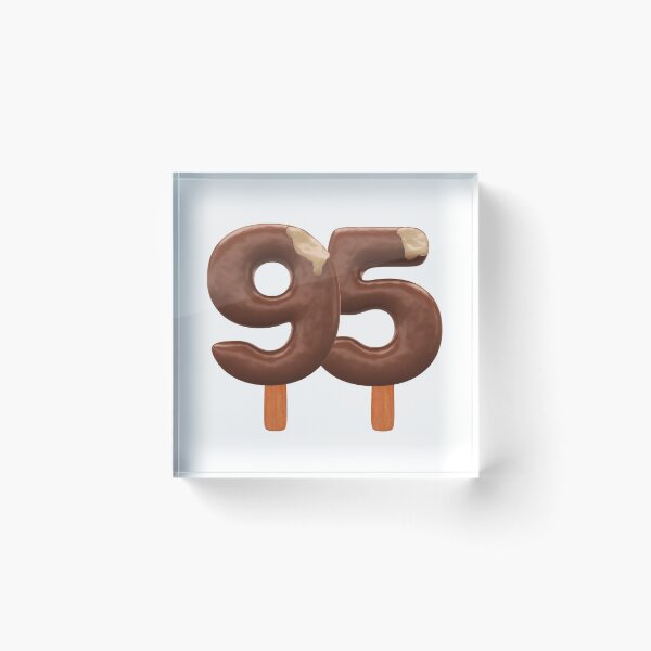 Item preview, 95 Ice Cream Ninenty Five Number 3d Chocolate designed and sold by HelloFromAja.