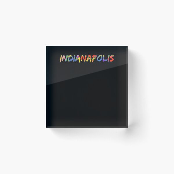 Item preview, Indianapolis Gift Bright Colors Indiana Colorful Rainbow Paint Spash Design designed and sold by TNDesignStudio.