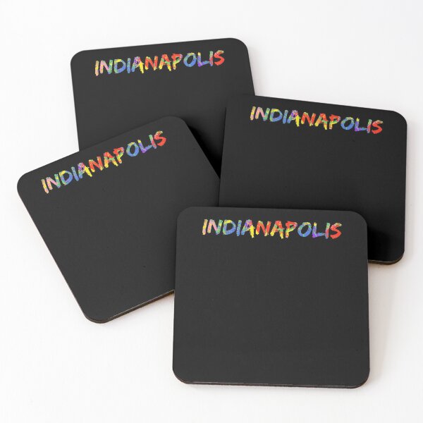 Item preview, Indianapolis Gift Bright Colors Indiana Colorful Rainbow Paint Spash Design designed and sold by TNDesignStudio.