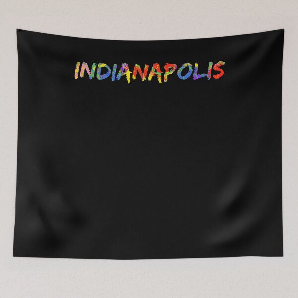 Item preview, Indianapolis Gift Bright Colors Indiana Colorful Rainbow Paint Spash Design designed and sold by TNDesignStudio.