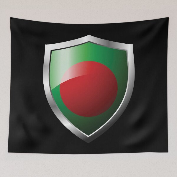 Item preview, Strong Bangladesh Flag Shield Country designed and sold by HelloFromAja.