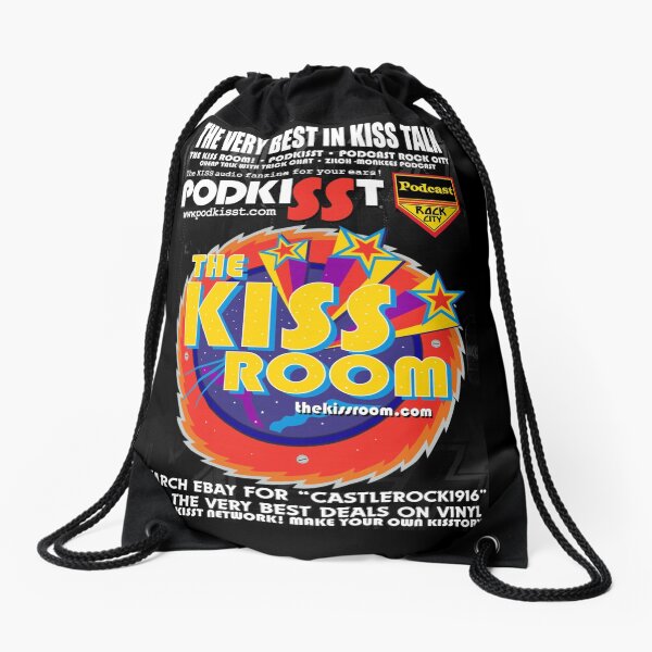 CASTLE ROCK 1916 PodKISSt Network Sticker Drawstring Bag