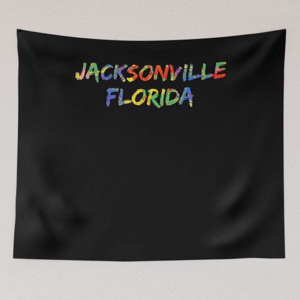 Item preview, Jacksonville Florida Gift Bright Colors Colorful Rainbow Paint Spash Design designed and sold by TNDesignStudio.