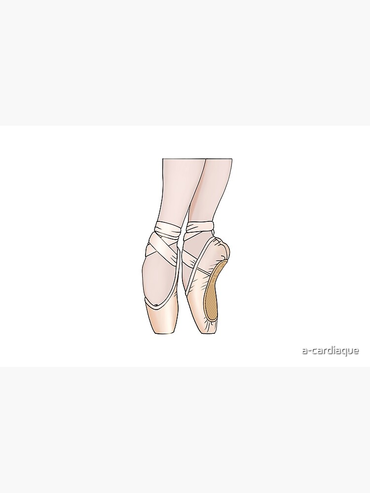 Pink Satin Pointe Shoes Sticker for Sale by a-cardiaque