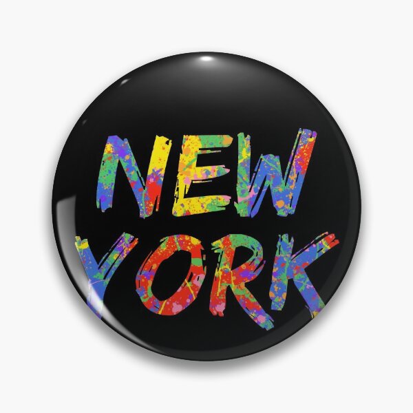 Item preview, New York Gift Bright Colors New York City Colorful Rainbow Paint Spash Design designed and sold by TNDesignStudio.