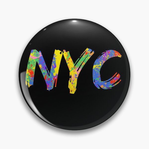 Item preview, NYC Gift Bright Colors New York City Colorful Rainbow Paint Spash Design designed and sold by TNDesignStudio.
