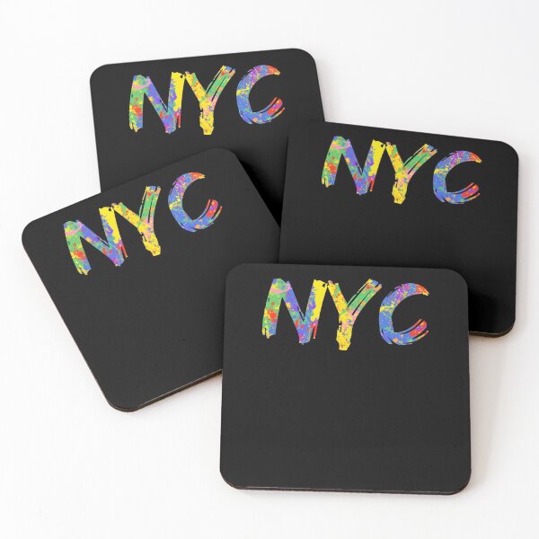 Item preview, NYC Gift Bright Colors New York City Colorful Rainbow Paint Spash Design designed and sold by TNDesignStudio.