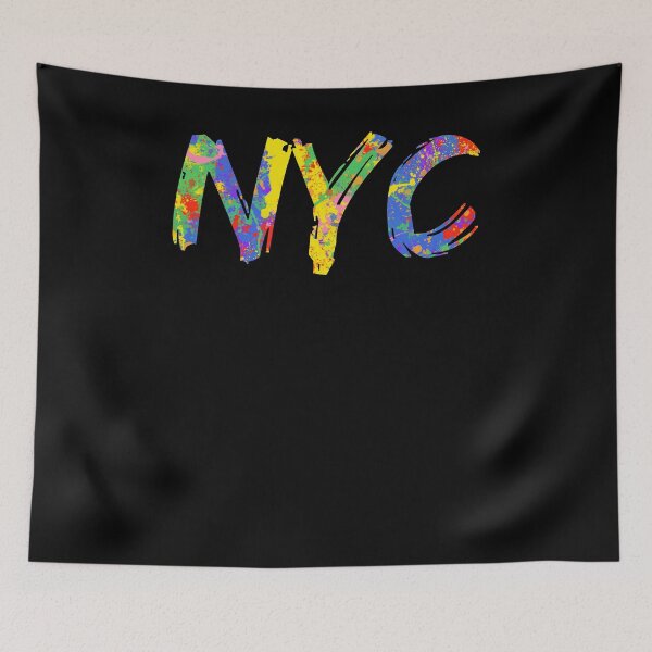 Item preview, NYC Gift Bright Colors New York City Colorful Rainbow Paint Spash Design designed and sold by TNDesignStudio.