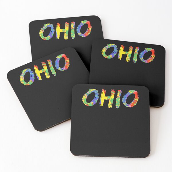 Item preview, Ohio Gift Bright Colors Colorful Rainbow Paint Spash Design designed and sold by TNDesignStudio.