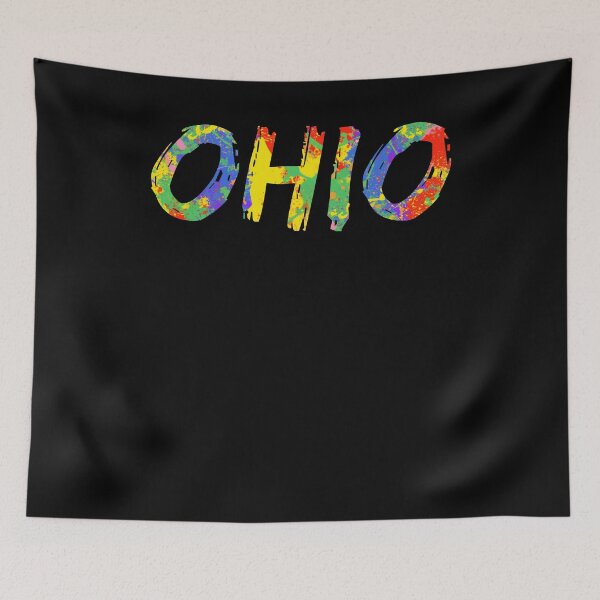 Item preview, Ohio Gift Bright Colors Colorful Rainbow Paint Spash Design designed and sold by TNDesignStudio.