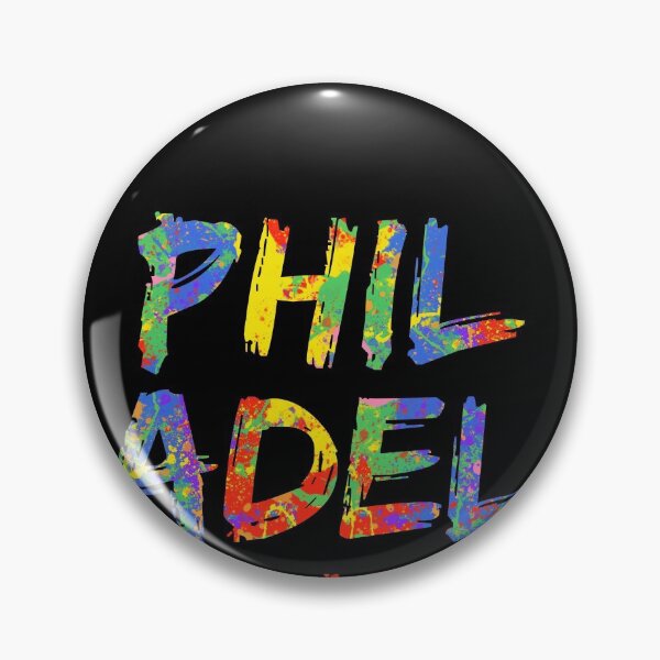 Item preview, Philadelphia Big Gift Bright Colors Colorful Rainbow Paint Spash Design designed and sold by TNDesignStudio.