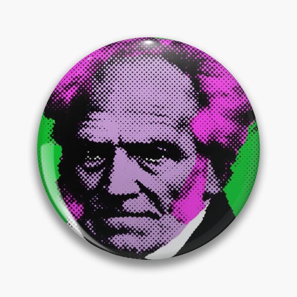 Item preview, Pop Art Portrait of Arthur Schopenhauer in Green Background designed and sold by OnlyPopArt.