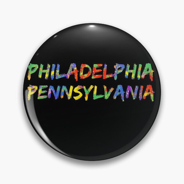 Item preview, Philadelphia Pennsylvania Gift Bright Colors Colorful Rainbow Paint Spash Design designed and sold by TNDesignStudio.