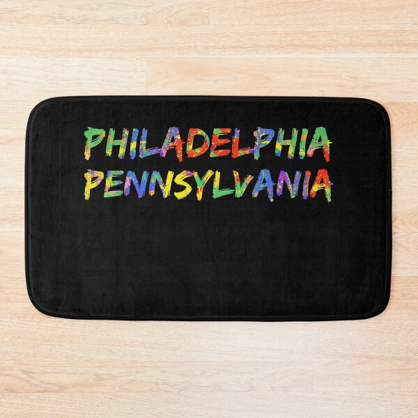 Item preview, Philadelphia Pennsylvania Gift Bright Colors Colorful Rainbow Paint Spash Design designed and sold by TNDesignStudio.