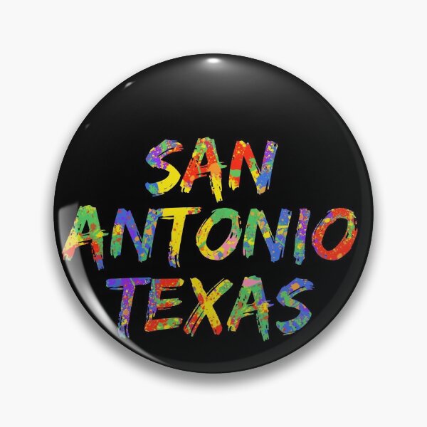 Item preview, San Antonio Texas Big Gift Bright Colors Colorful Rainbow Paint Spash Design designed and sold by TNDesignStudio.