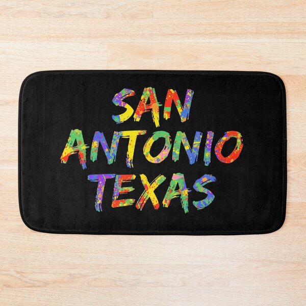 Item preview, San Antonio Texas Big Gift Bright Colors Colorful Rainbow Paint Spash Design designed and sold by TNDesignStudio.