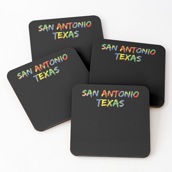 Item preview, San Antonio Texas Gift Bright Colors Colorful Rainbow Paint Spash Design designed and sold by TNDesignStudio.