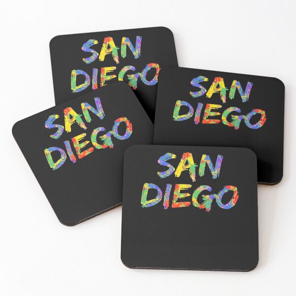 Item preview, San Diego Gift Bright Colors California Colorful Rainbow Paint Spash Design designed and sold by TNDesignStudio.