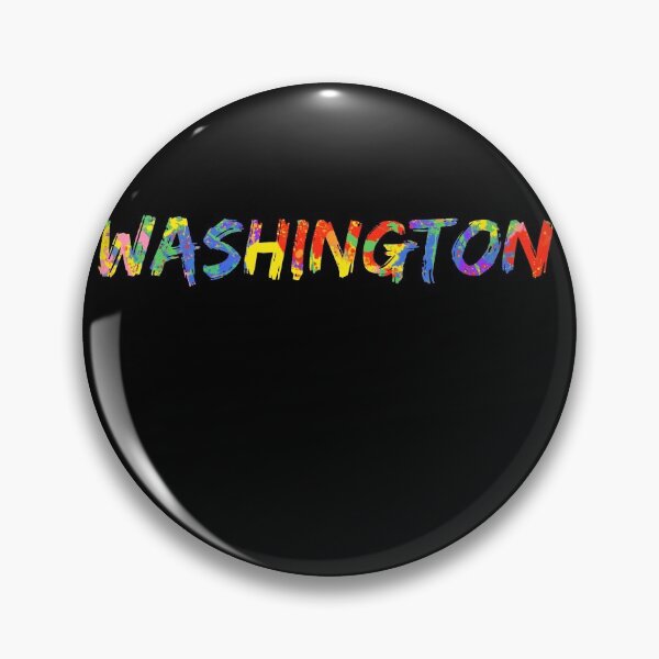 Item preview, Washington Gift Bright Colors Colorful Rainbow Paint Spash Design designed and sold by TNDesignStudio.