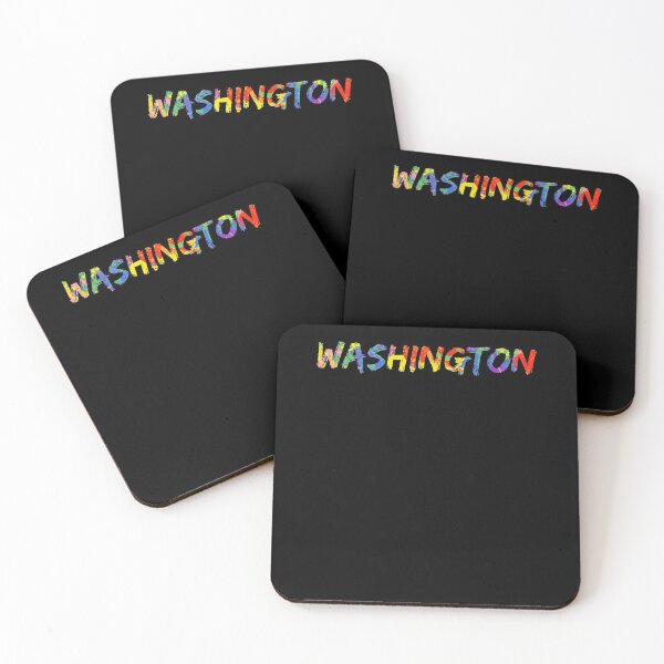 Item preview, Washington Gift Bright Colors Colorful Rainbow Paint Spash Design designed and sold by TNDesignStudio.