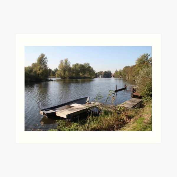 Villa on the Vecht river Art Print
