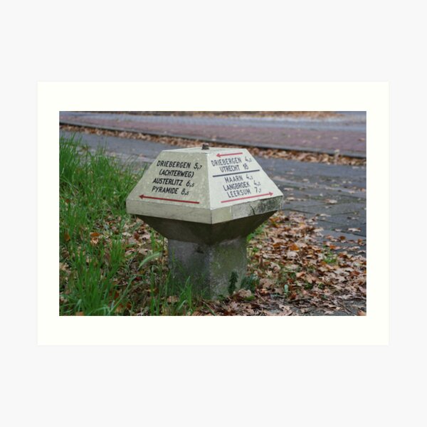 Sign post Art Print