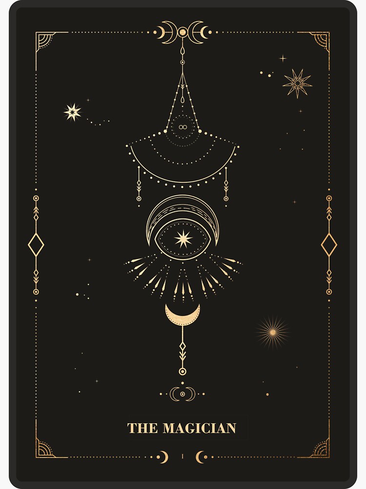 The Magician Tarot Sticker - [3.25'' x 5.5]-TME-EMB-B-00064