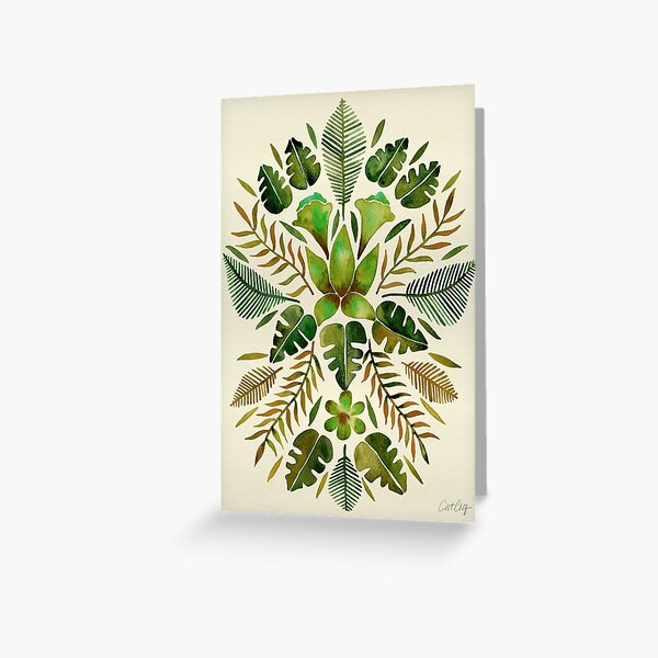 Item preview, Tropical Symmetry – Olive Green designed and sold by Cat Coquillette.