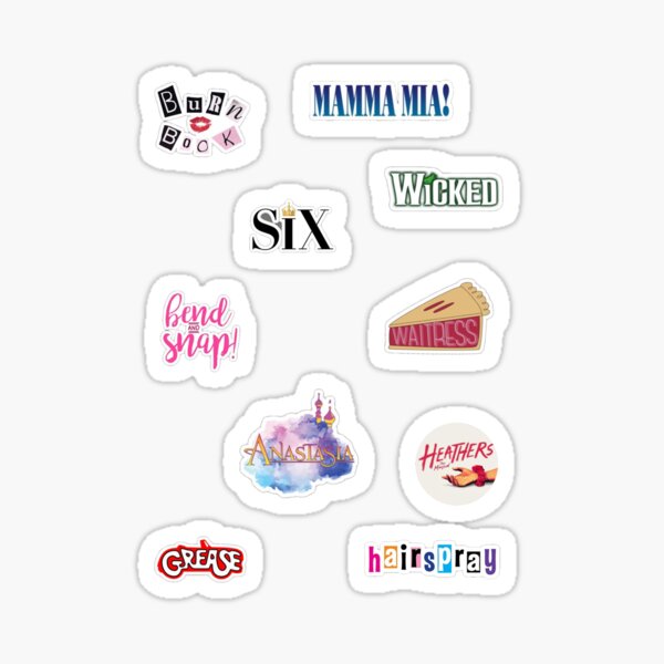 Musicals with Female Leads Pack Sticker