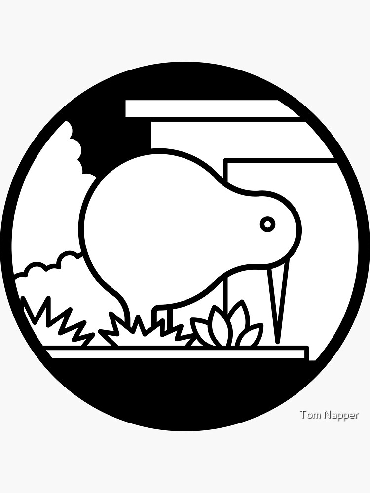 "Tour Aotearoa Eketahuna Kiwi" Sticker for Sale by tomnapper Redbubble