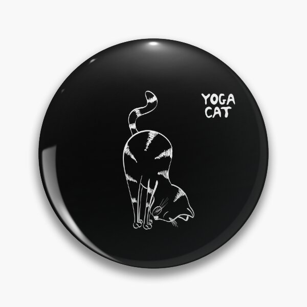 Item preview, Funny Cat In Uttanasana Yoga Pose Cat Silhouette Inspirational Meditation Yoga Lovers Cool Gift  designed and sold by FunnySunny T-Shirts.