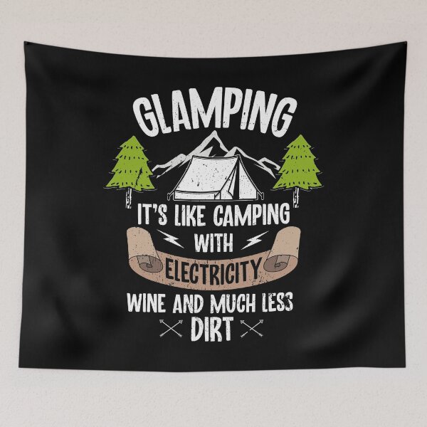 Item preview, es como acampar designed and sold by 2blackcherries.